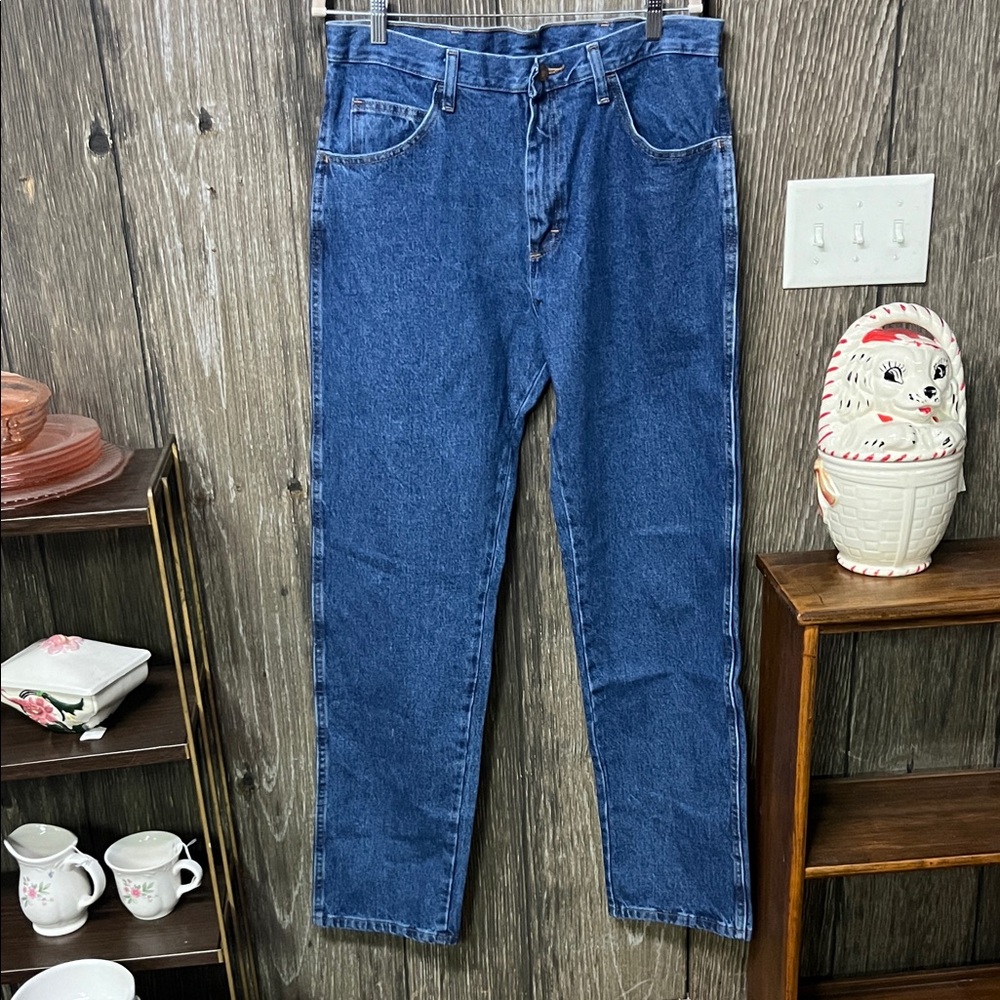 Rustler Men's Dark Blue Straight-Leg Jeans lot 4 pairs